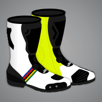 Alvaro Bautista Motorcycle Road Racing Boots SBK 2024